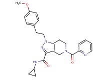 N-cyclopropyl-1-[2-(4-methoxyphenyl)ethyl]-5-(2-pyridinylcarbonyl)-4,5,6,7-tetrahydro-1H-pyrazolo[4,3-c]pyridine-3-carboxamide
