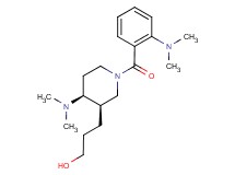 3-{(3R*,4S*)-4-(dimethylamino)-1-[2-(dimethylamino)benzoyl]piperidin-3-yl}propan-1-ol