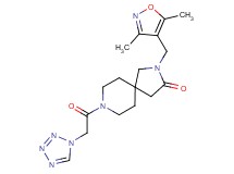 2-[(3,5-dimethyl-4-isoxazolyl)methyl]-8-(1H-tetrazol-1-ylacetyl)-2,8-diazaspiro[4.5]decan-3-one