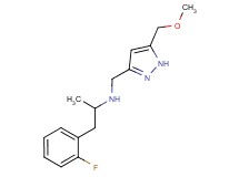 1-(2-fluorophenyl)-N-{[5-(methoxymethyl)-1H-pyrazol-3-yl]methyl}propan-2-amine
