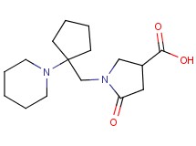 5-oxo-1-[(1-piperidin-1-ylcyclopentyl)methyl]pyrrolidine-3-carboxylic acid