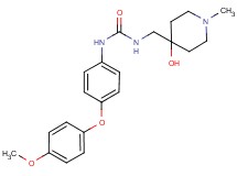 N-[(4-hydroxy-1-methylpiperidin-4-yl)methyl]-N'-[4-(4-methoxyphenoxy)phenyl]urea