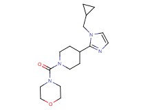 4-({4-[1-(cyclopropylmethyl)-1H-imidazol-2-yl]-1-piperidinyl}carbonyl)morpholine