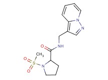 1-(methylsulfonyl)-N-(pyrazolo[1,5-a]pyridin-3-ylmethyl)pyrrolidine-2-carboxamide