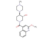 (3R*,4R*)-1-[(2-methoxy-4-quinolinyl)carbonyl]-4-(4-methyl-1-piperazinyl)-3-piperidinol
