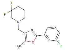 1-{[2-(3-chlorophenyl)-5-methyl-1,3-oxazol-4-yl]methyl}-3,3-difluoropiperidine