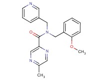 N-(2-methoxybenzyl)-5-methyl-N-(pyridin-3-ylmethyl)pyrazine-2-carboxamide