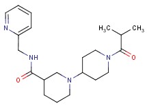 1'-isobutyryl-N-(pyridin-2-ylmethyl)-1,4'-bipiperidine-3-carboxamide