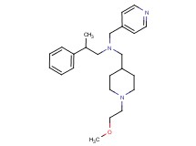 N-{[1-(2-methoxyethyl)-4-piperidinyl]methyl}-2-phenyl-N-(4-pyridinylmethyl)-1-propanamine