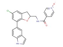 N-{[5-chloro-7-(1H-indol-5-yl)-2,3-dihydro-1-benzofuran-2-yl]methyl}isonicotinamide 1-oxide