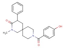 9-(4-hydroxybenzoyl)-2-methyl-4-phenyl-2,9-diazaspiro[5.5]undecan-3-one