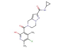 5-[(5-chloro-2-hydroxy-4,6-dimethyl-3-pyridinyl)carbonyl]-N-cyclopropyl-4,5,6,7-tetrahydropyrazolo[1,5-a]pyrazine-2-carboxamide