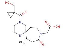 (4-{[1-(hydroxymethyl)cyclopropyl]carbonyl}-1-methyl-10-oxo-1,4,9-triazaspiro[5.6]dodec-9-yl)acetic acid