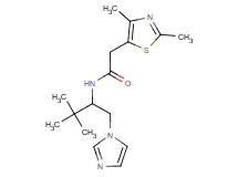 2-(2,4-dimethyl-1,3-thiazol-5-yl)-N-[1-(1H-imidazol-1-ylmethyl)-2,2-dimethylpropyl]acetamide