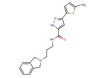 N-[3-(1,3-dihydro-2H-isoindol-2-yl)propyl]-3-(5-methyl-2-thienyl)-1H-pyrazole-5-carboxamide