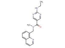 2-(ethylamino)-N-methyl-N-(8-quinolinylmethyl)-5-pyrimidinecarboxamide
