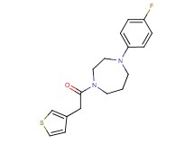 1-(4-fluorophenyl)-4-(3-thienylacetyl)-1,4-diazepane