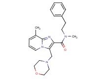 N,8-dimethyl-3-(4-morpholinylmethyl)-N-(2-phenylethyl)imidazo[1,2-a]pyridine-2-carboxamide