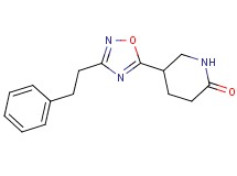 5-[3-(2-phenylethyl)-1,2,4-oxadiazol-5-yl]-2-piperidinone