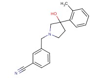 3-{[3-hydroxy-3-(2-methylphenyl)pyrrolidin-1-yl]methyl}benzonitrile