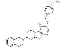 7-(3,4-dihydro-2(1H)-isoquinolinyl)-3-[2-(4-methoxyphenyl)ethyl]-5,6,7,8-tetrahydro[1]benzothieno[2,3-d]pyrimidin-4(3H)-one