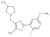 1-{[2-(2-fluoro-5-methoxyphenyl)-5-methyl-1,3-oxazol-4-yl]methyl}pyrrolidin-3-amine