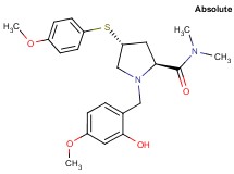 (4R)-1-(2-hydroxy-4-methoxybenzyl)-4-[(4-methoxyphenyl)thio]-N,N-dimethyl-L-prolinamide