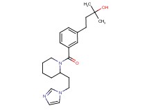 4-[3-({2-[2-(1H-imidazol-1-yl)ethyl]-1-piperidinyl}carbonyl)phenyl]-2-methyl-2-butanol
