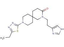 9-(5-ethyl-1,3,4-thiadiazol-2-yl)-2-[2-(1H-imidazol-4-yl)ethyl]-2,9-diazaspiro[5.5]undecan-3-one