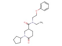 1-cyclopentyl-N-ethyl-6-oxo-N-(2-phenoxyethyl)-3-piperidinecarboxamide
