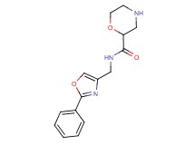 N-[(2-phenyl-1,3-oxazol-4-yl)methyl]-2-morpholinecarboxamide hydrochloride