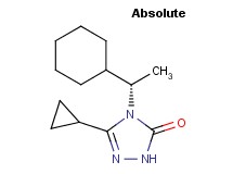 4-[(1S)-1-cyclohexylethyl]-5-cyclopropyl-2,4-dihydro-3H-1,2,4-triazol-3-one