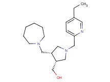 {(3R*,4R*)-4-(azepan-1-ylmethyl)-1-[(5-ethylpyridin-2-yl)methyl]pyrrolidin-3-yl}methanol