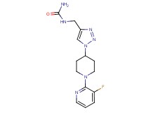 N-({1-[1-(3-fluoro-2-pyridinyl)-4-piperidinyl]-1H-1,2,3-triazol-4-yl}methyl)urea trifluoroacetate