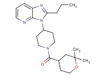 3-{1-[(2,2-dimethyltetrahydro-2H-pyran-4-yl)carbonyl]-4-piperidinyl}-2-propyl-3H-imidazo[4,5-b]pyridine