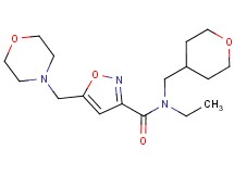 N-ethyl-5-(morpholin-4-ylmethyl)-N-(tetrahydro-2H-pyran-4-ylmethyl)isoxazole-3-carboxamide