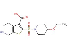 2-[(4-ethoxypiperidin-1-yl)sulfonyl]-4,5,6,7-tetrahydrothieno[2,3-c]pyridine-3-carboxylic acid