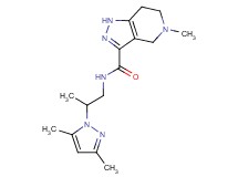 N-[2-(3,5-dimethyl-1H-pyrazol-1-yl)propyl]-5-methyl-4,5,6,7-tetrahydro-1H-pyrazolo[4,3-c]pyridine-3-carboxamide