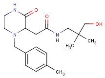 N-(3-hydroxy-2,2-dimethylpropyl)-2-[1-(4-methylbenzyl)-3-oxo-2-piperazinyl]acetamide