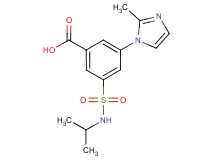 3-[(isopropylamino)sulfonyl]-5-(2-methyl-1H-imidazol-1-yl)benzoic acid