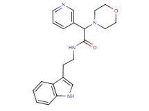 N-[2-(1H-indol-3-yl)ethyl]-2-(4-morpholinyl)-2-(3-pyridinyl)acetamide