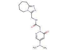 2-[4-(dimethylamino)-6-oxo-1(6H)-pyridazinyl]-N-(6,7,8,9-tetrahydro-5H-[1,2,4]triazolo[4,3-a]azepin-3-ylmethyl)acetamide