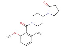 1-[1-(2-methoxy-6-methylbenzoyl)piperidin-4-yl]pyrrolidin-2-one