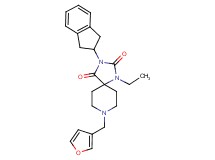 3-(2,3-dihydro-1H-inden-2-yl)-1-ethyl-8-(3-furylmethyl)-1,3,8-triazaspiro[4.5]decane-2,4-dione