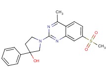 1-[4-methyl-7-(methylsulfonyl)quinazolin-2-yl]-3-phenylpyrrolidin-3-ol