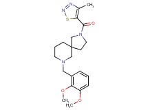 7-(2,3-dimethoxybenzyl)-2-[(4-methyl-1,2,3-thiadiazol-5-yl)carbonyl]-2,7-diazaspiro[4.5]decane