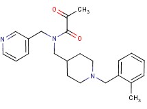 N-{[1-(2-methylbenzyl)piperidin-4-yl]methyl}-2-oxo-N-(pyridin-3-ylmethyl)propanamide