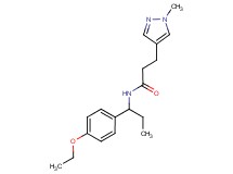 N-[1-(4-ethoxyphenyl)propyl]-3-(1-methyl-1H-pyrazol-4-yl)propanamide