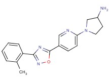 1-{5-[3-(2-methylphenyl)-1,2,4-oxadiazol-5-yl]pyridin-2-yl}pyrrolidin-3-amine