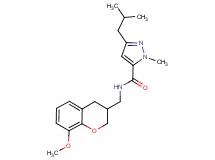 3-isobutyl-N-[(8-methoxy-3,4-dihydro-2H-chromen-3-yl)methyl]-1-methyl-1H-pyrazole-5-carboxamide